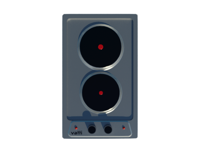 Encimera Eléctrica 2 Platos Inox 30 D3S-2E